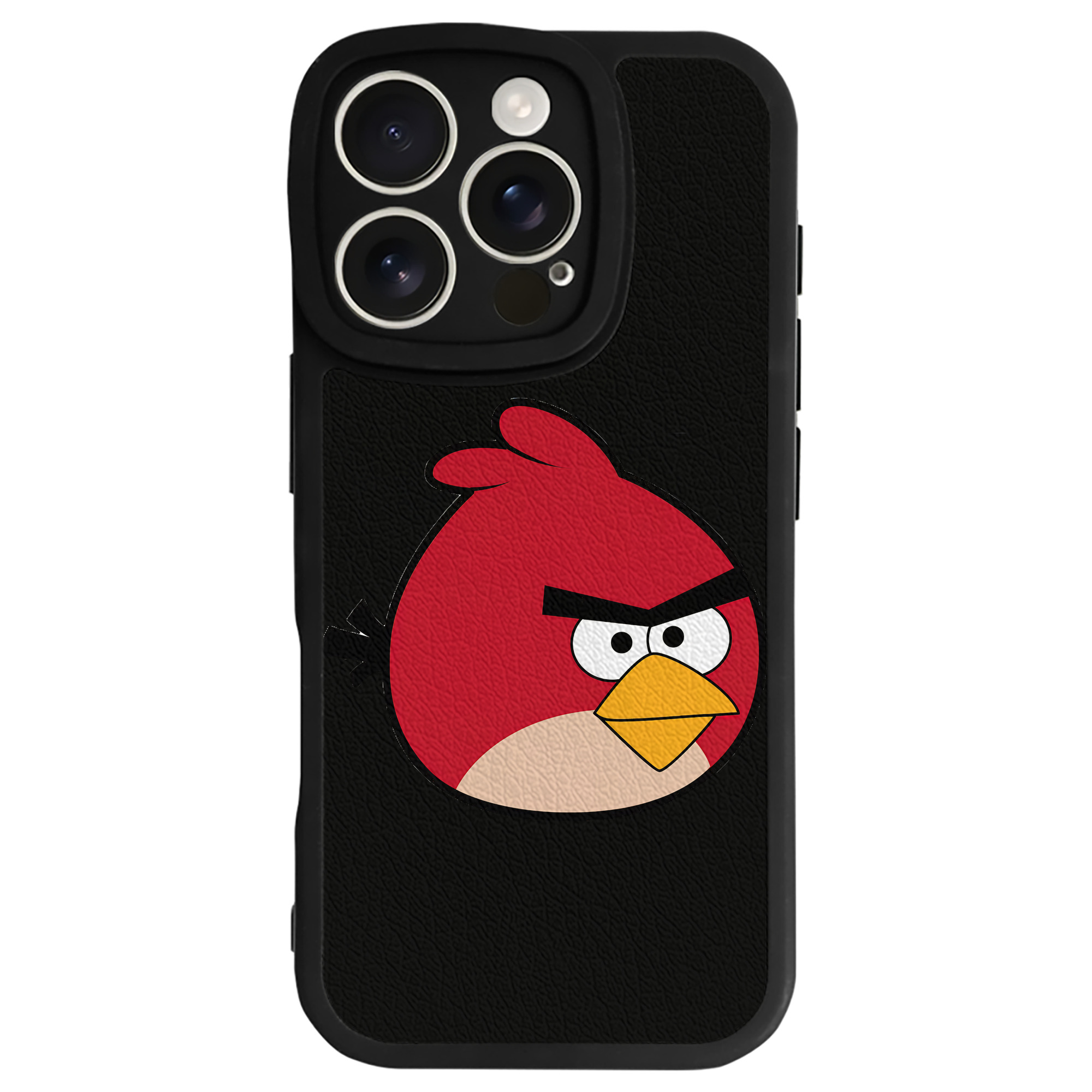 （画像用） Angry Birds アングリーバード 【iPhone 16シリーズ対応】シリコンスマホケース（レザー調） 材質：シリコン
